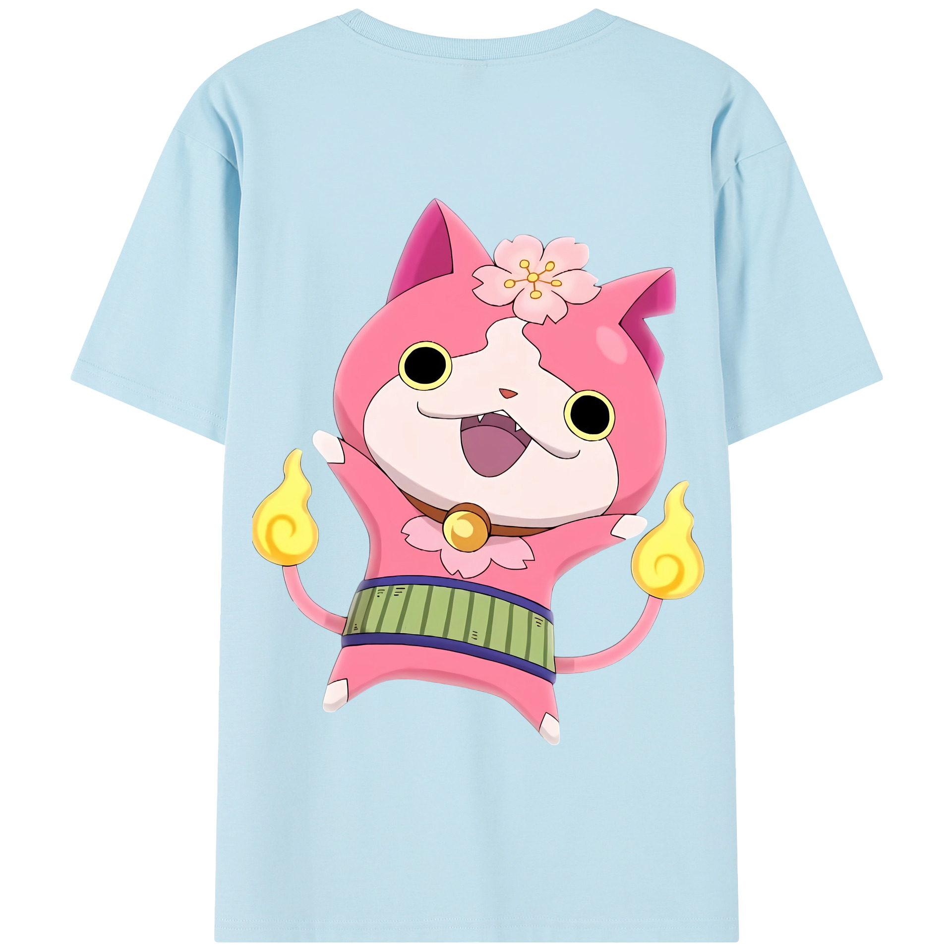 （画像用） 妖怪ウォッチ Yo-kai Watch 綿100％半袖Tシャツ（背面プリント）